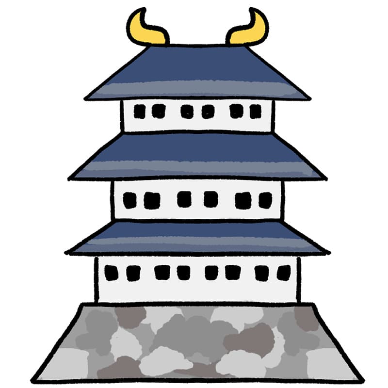日本風のお城