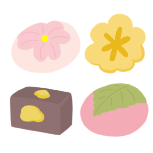 4種類の和菓子